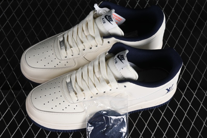 Nike Air Force 1 '07 Low LV Collaboration - Off White Double Swoosh Casual Sneakers - XZ6188-002