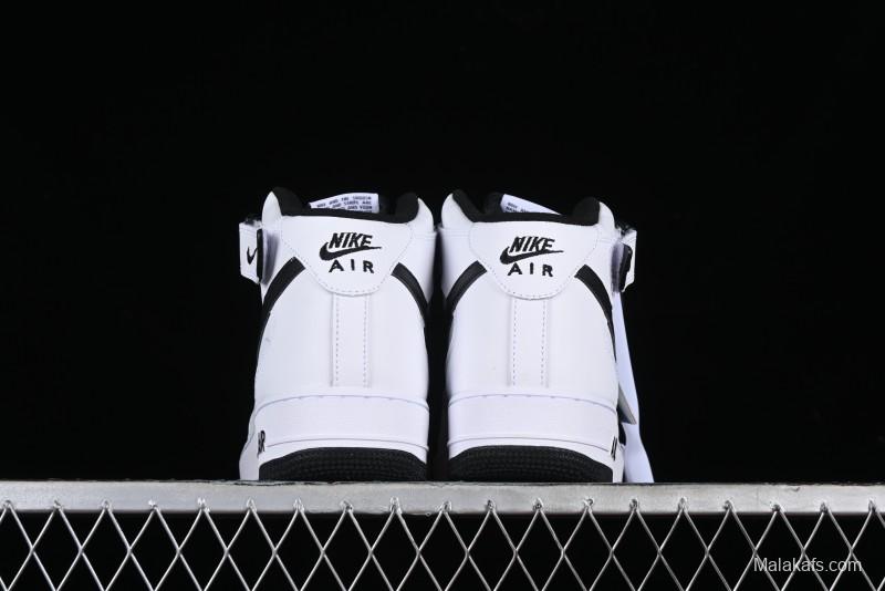 Nike Air Force 1 '07 Mid Casual Sneakers in White/Black - DV0806-101