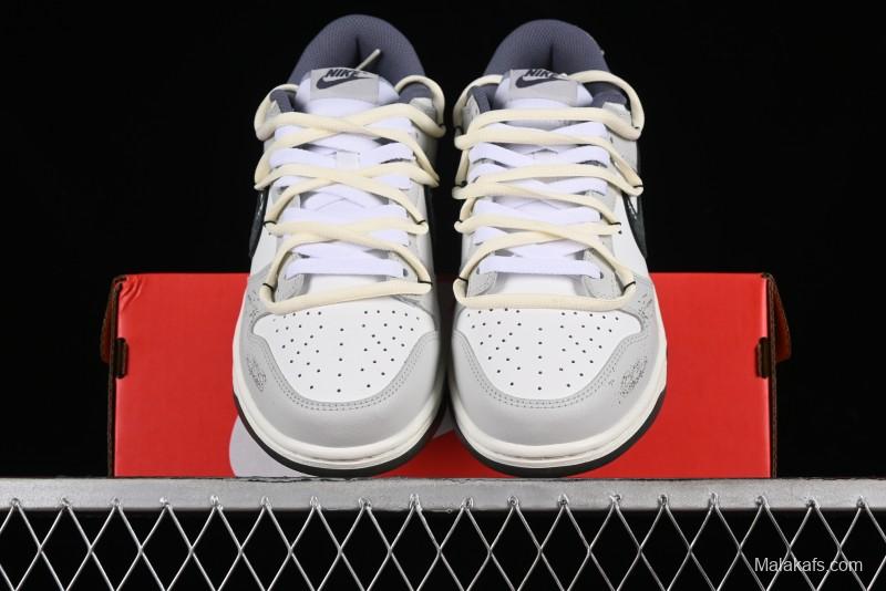 Nike Dunk Low SE Bubble Jellyfish Grey Island SB Strap Low-Top Casual Skate Shoes - FJ4188-100