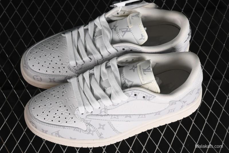 Nike Air Jordan 1 Low OG SP Travis Scott x Fragment Design Collaboration Sneakers - LX1988-700