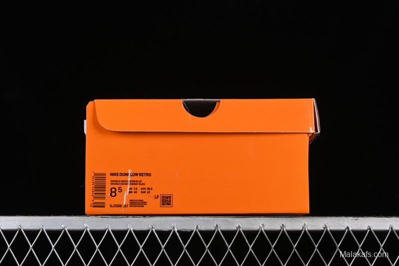 Nike SB Dunk Low LV Collaboration - Blue Denim Print Anniversary High-End Custom Low-Top Casual Skate Shoes - SJ2068-257