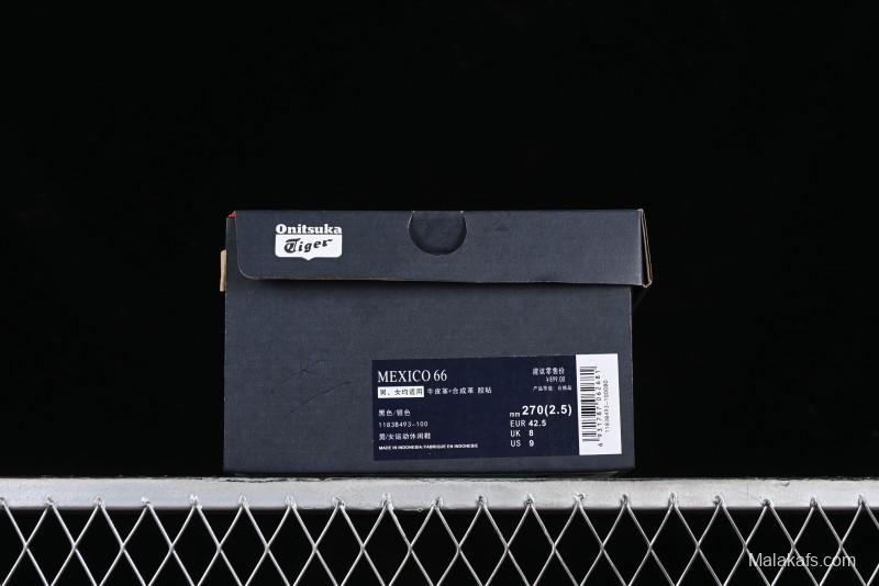 Onitsuka Tiger Mexico 66 Low-Top Leather Sneakers for Casual Running - 1183B493-100