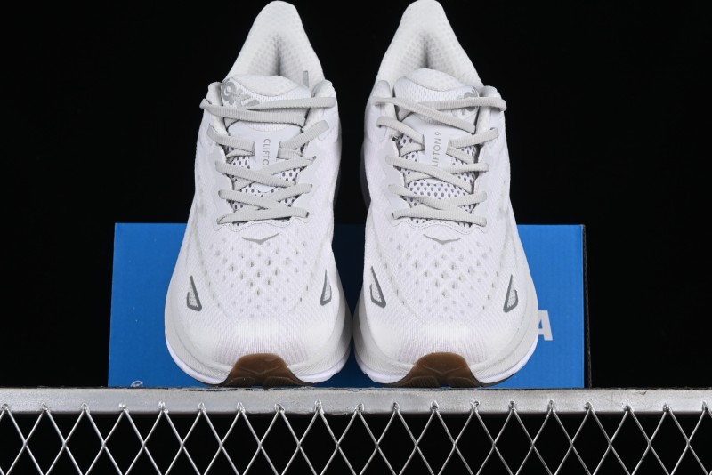 HOKA ONE ONE CLIFTON 9 Running Shoes with Lightweight Knit Mesh and Enhanced Cushioning - 1127895 NCWT