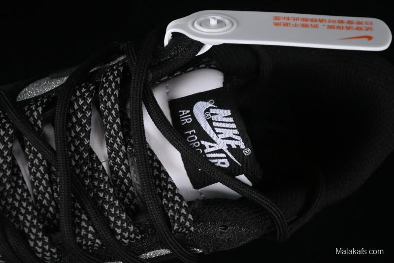 Nike Air Force 1 '07 Low Cleanfit High Street Retro Style Patchwork Starry Sky Full Diamond Lace-Up Low-Top Casual Sneakers - ZH0316-033