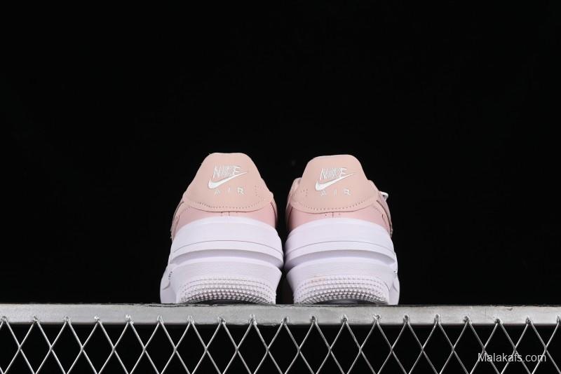 Nike Air Force 1 PLT Low-Top Casual Sneakers with Speed-Inspired Swoosh Design - DJ9946-602