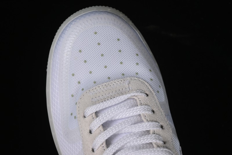 Nike Off White x Air Force 1 Low OW Transparent White Sneakers - AO4606-100