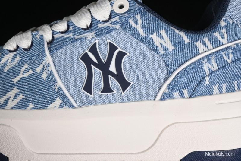 New York Yankees MLB Chunky Liner Denim Basic Platform Sandals - 3ASXCDC4N50BLS