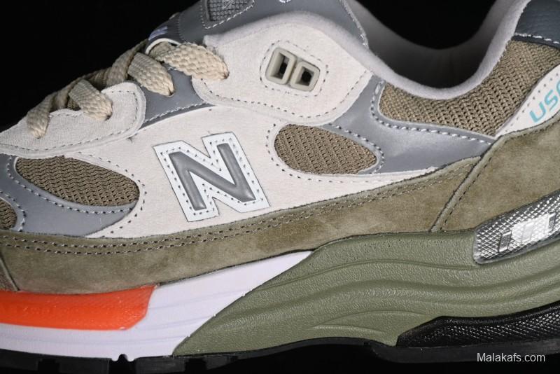 New Balance Made In USA M992 Series Classic Retro Casual Running Shoes - M992WT