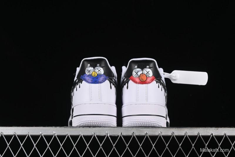 Nike Air Force 1 '07 Low Kaws Bear Collaboration Casual Sneakers - CW2288-111