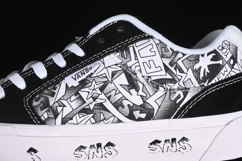 Vans Classics Knu Skool Retro Skate Shoes with Enlarged Toe and Thickened Tongue - VN000CZWBHJ