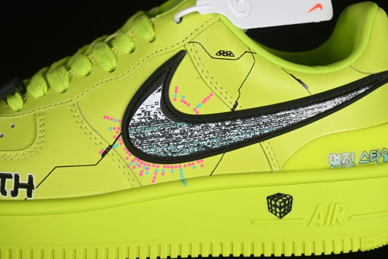 Nike Air Force 1 Low '07 "Punk Future" Cyberpunk Style Casual Sneakers - DV3464-010