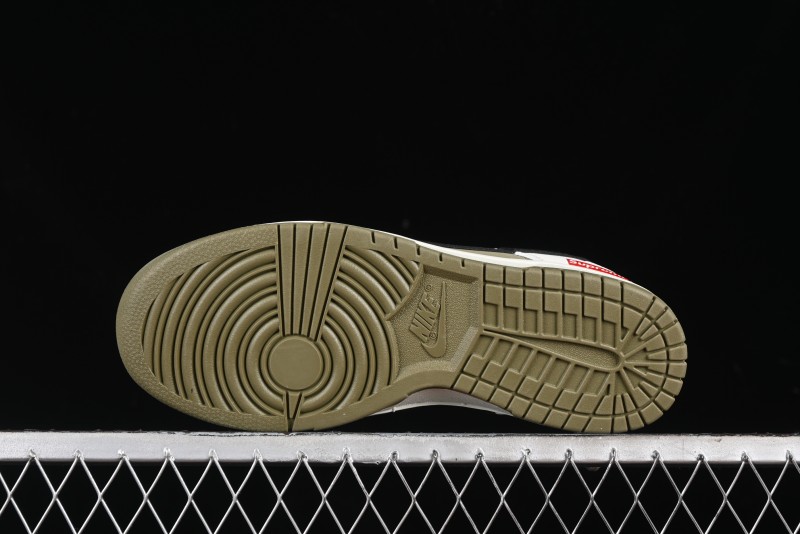 Nike SB Dunk Low Supreme Collaboration - Liberation Green Anniversary High-End Custom Low-Top Casual Sneakers - CH8311-231