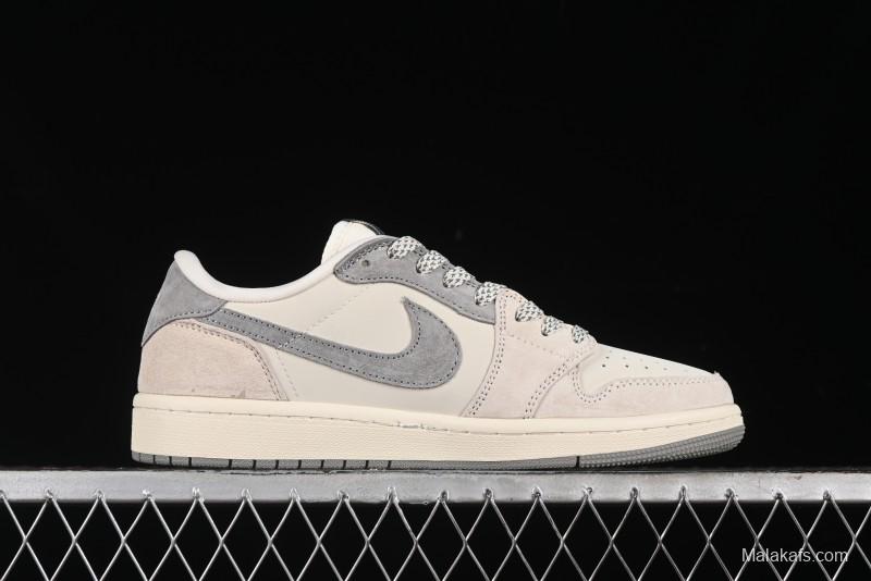 Nike Travis Scott x Fragment Design x Air Jordan 1 Low OG SP Sneakers - JH6088-612