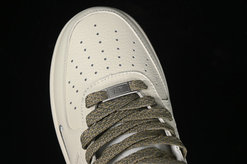 Nike Air Force 1 '07 Mid Military Green Dual-Color Sole Starlight Retro Sneakers - XL0236-231