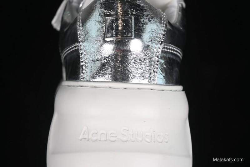 Acne Studios Retro Velcro Women's Casual Shoes Silver - G.E5