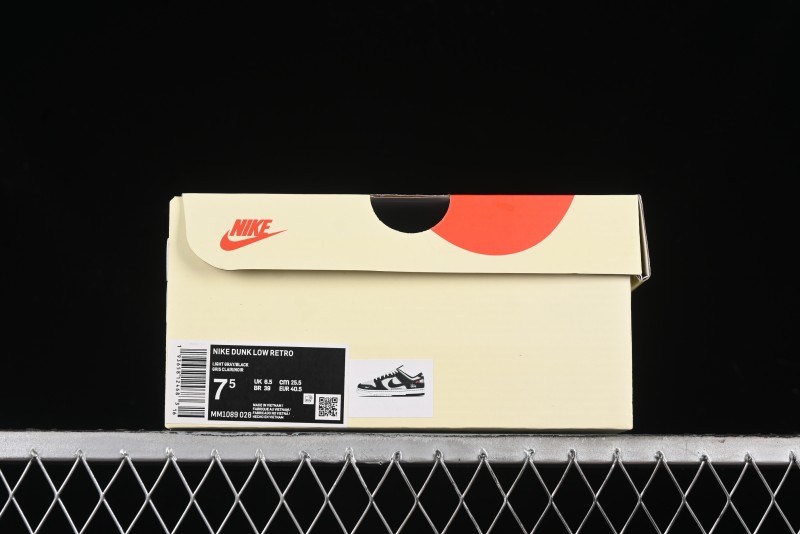 Nike SB Dunk Low Stussy Series - Grey Black with Black Swoosh Anniversary Custom Low-Top Casual Skate Shoes - MM1089-028