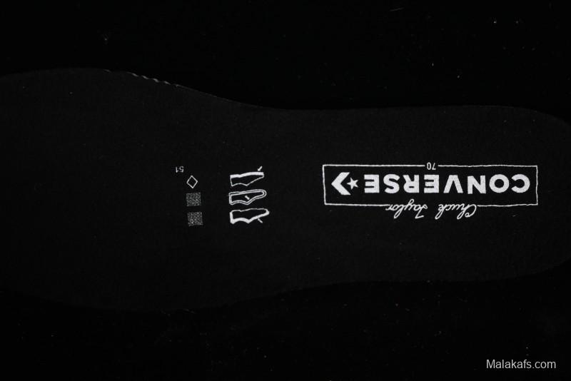 Converse Chuck 70s High Top Canvas Sneakers with Fur Lining in Black & White - A13863C