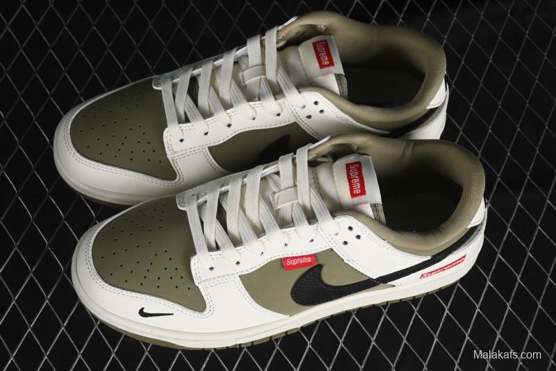 Nike SB Dunk Low Supreme Collaboration - Liberation Green Anniversary High-End Custom Low-Top Casual Sneakers - CH8311-231