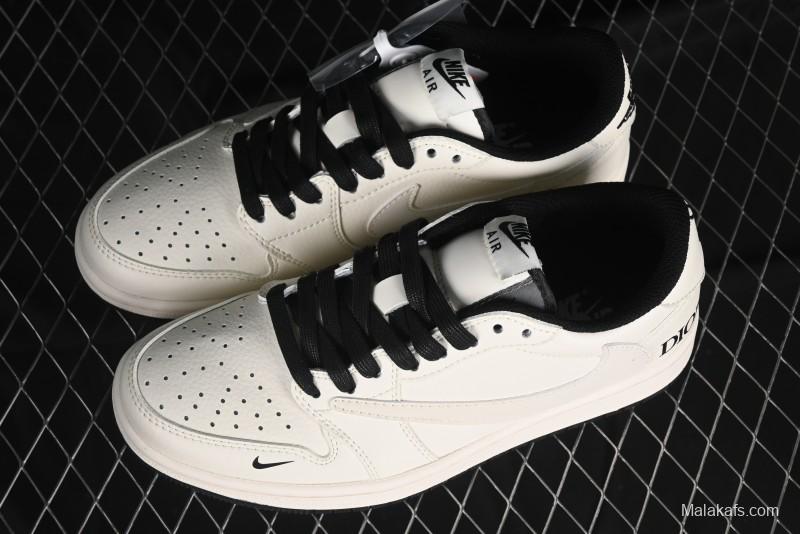 Nike Travis Scott x Fragment Design x Air Jordan 1 Low OG SP AJ1 Retro Casual Sneakers - LJ5188-025