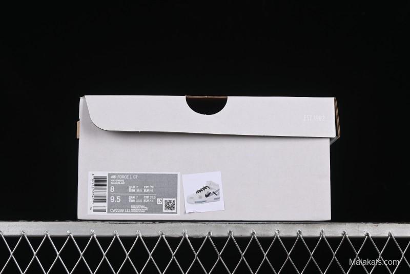 Nike Air Force 1 Mid Custom Hand-Painted Broken Three Hooks Shadow Spray-Painted Strap Mid-Top Casual Sneakers - CW2289-111