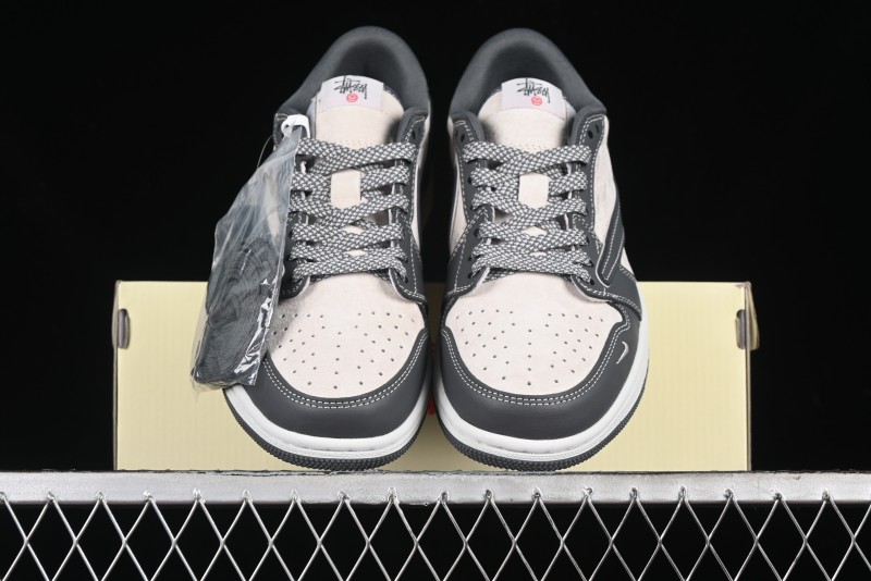 Nike Travis Scott x Fragment Design x Air Jordan 1 Low OG SP AJ1 Retro Sneakers - XZ3398-003