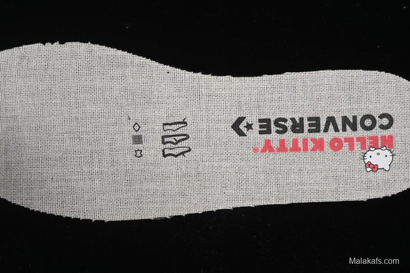 Converse One Star Hello Kitty Collaboration Low-Top Casual Sneakers with Embroidered Bow - 362940C