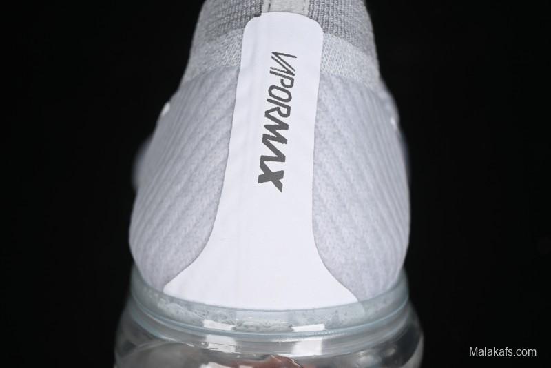 Nike Vapormax Flyknit Breathable Casual Running Shoes with Full-Length Air Cushion - 849558-100