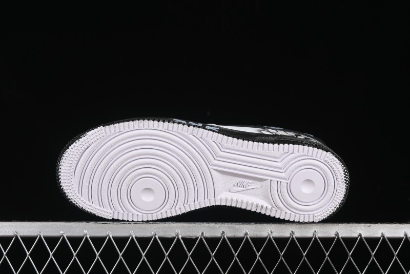 Nike Air Force 1 '07 Low Custom KAWS Bear Print Casual Sneakers - ZH0316-037