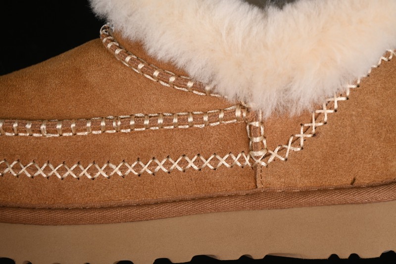 UGG Classic Ultra Mini Alpine Short Boots with Genuine Shearling Lining - 1158224