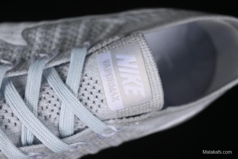 Nike Vapormax Flyknit Breathable Casual Running Shoes with Full-Length Air Cushion - 849558-100