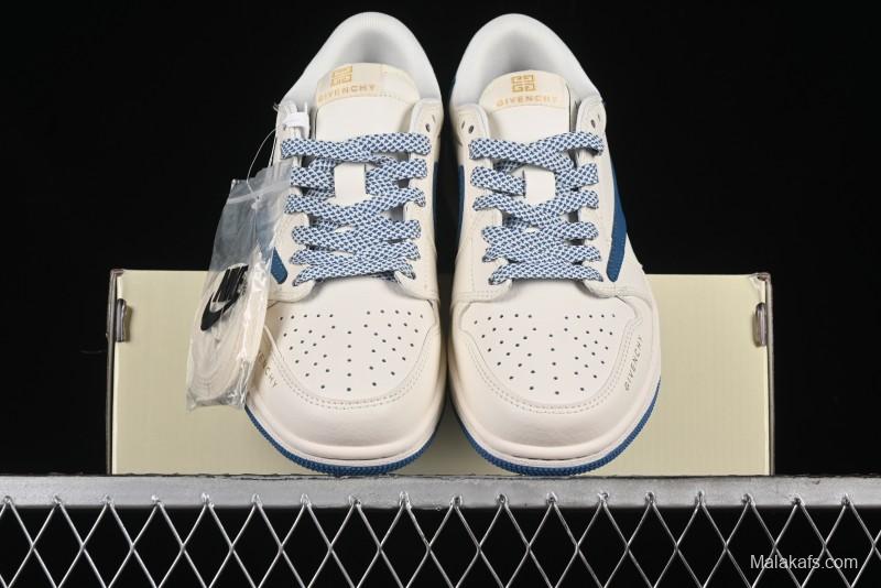 Nike Travis Scott x Fragment Design x Air Jordan 1 Low OG SP AJ1 Retro Casual Sneakers - CF3688-025