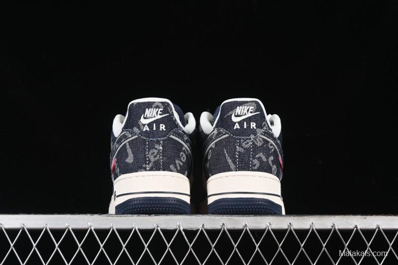 Nike Air Force 1 '07 Low Levi's Collaboration - Dark Denim Low-Top Casual Sneakers SJ6698-002