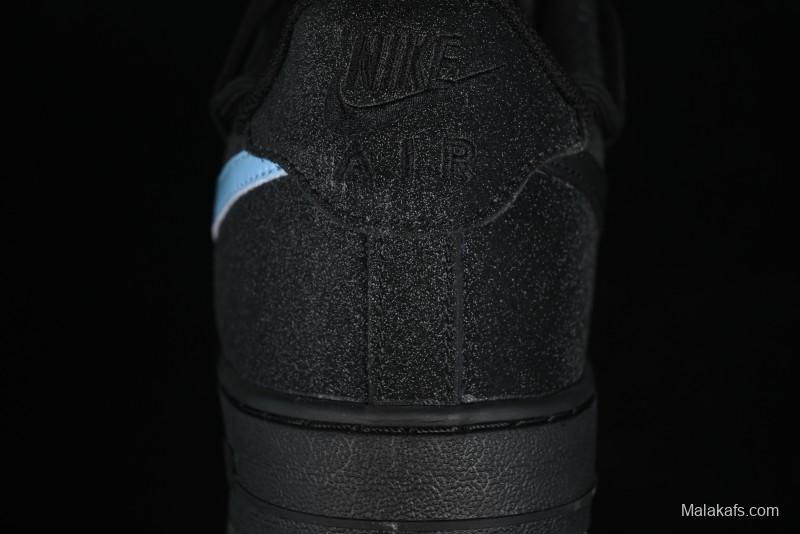 Nike Air Force 1 '07 Low Cleanfit Custom Official Bestseller Black Blue Starry Sky Full Diamond Casual Sneakers - ZH0316-042
