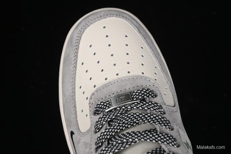 Nike Air Force 1 '07 Low Violent Bear Collaboration - Grey Black Print Low-Top Casual Sneakers - SJ9188-002