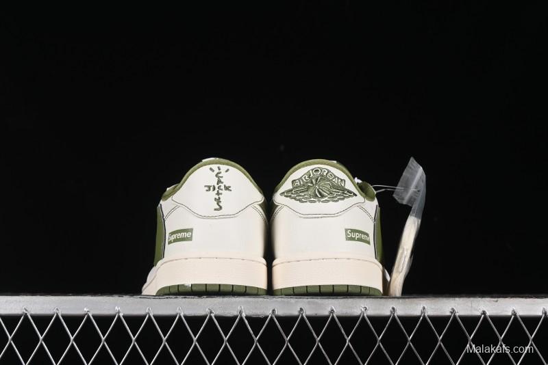 Nike Travis Scott x Fragment Design x Air Jordan 1 Low OG SP AJ1 Supreme Collaboration - XZ2268-002