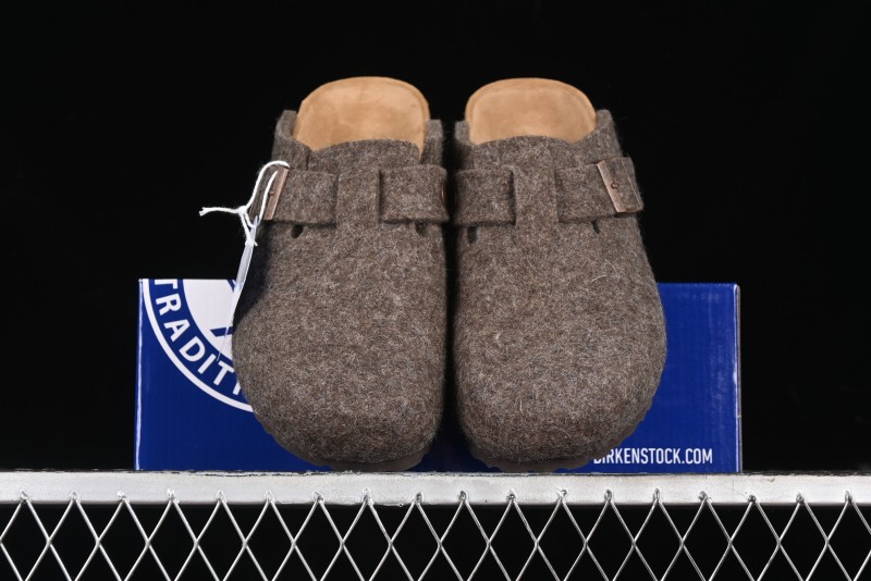 Birkenstock Half-Fur Slide Sandals with Wool Lining - G.D4