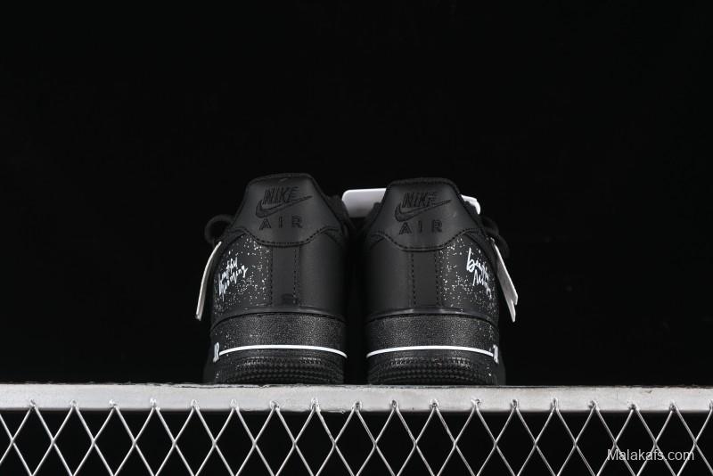 Nike Air Force 1 '07 Low Retro Street Spray White Peach Bubble Casual Sneakers - ZH0316-038