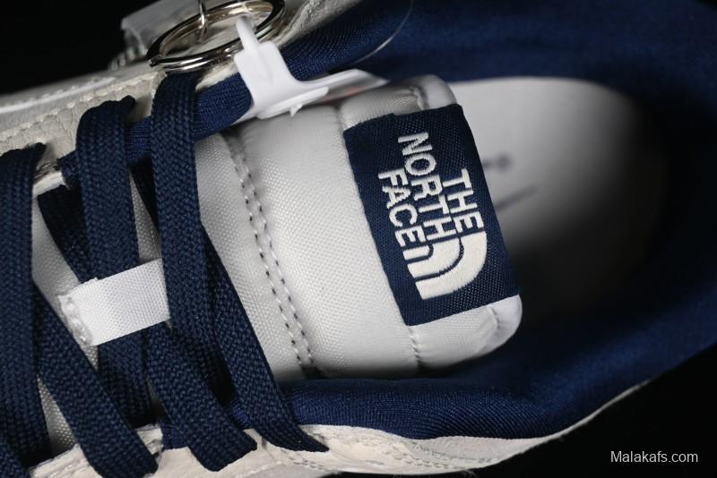 Nike SB Dunk Low The North Face Collaboration - Grey Pigskin White Swoosh Anniversary Custom Low-Top Casual Skate Shoes - KK1333-006