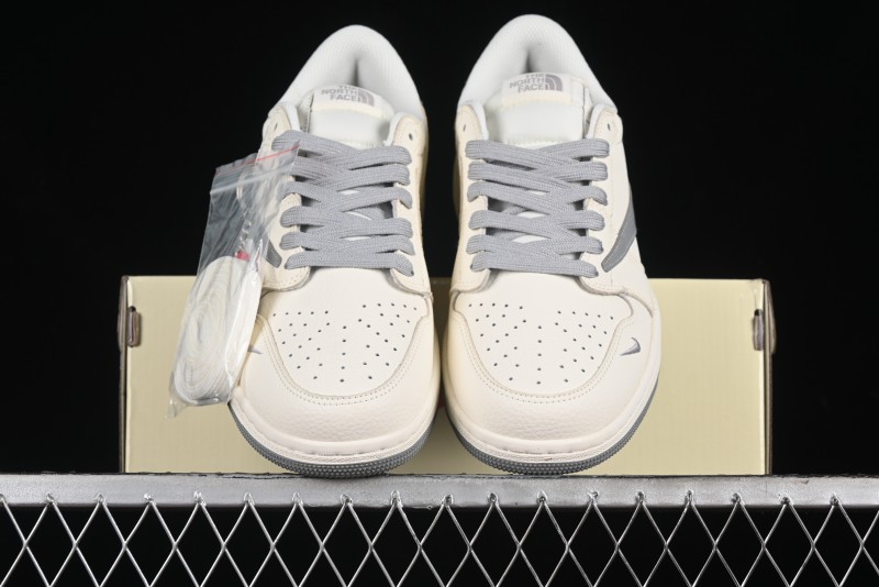 Nike Travis Scott x Fragment Design x Air Jordan 1 Low OG SP AJ1 Supreme North Face Collaboration - DIY1688-001