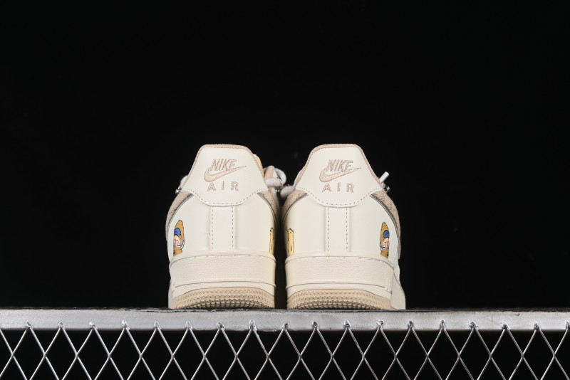 Nike Air Force 1 Low x Capybara "Pearl Girl" Casual Sneakers with Lace-Up Design - LV0506-505