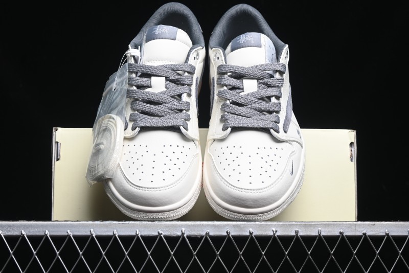 Nike Travis Scott x Fragment Design x Air Jordan 1 Low OG SP AJ1 Retro Sneakers - SJ2068-125