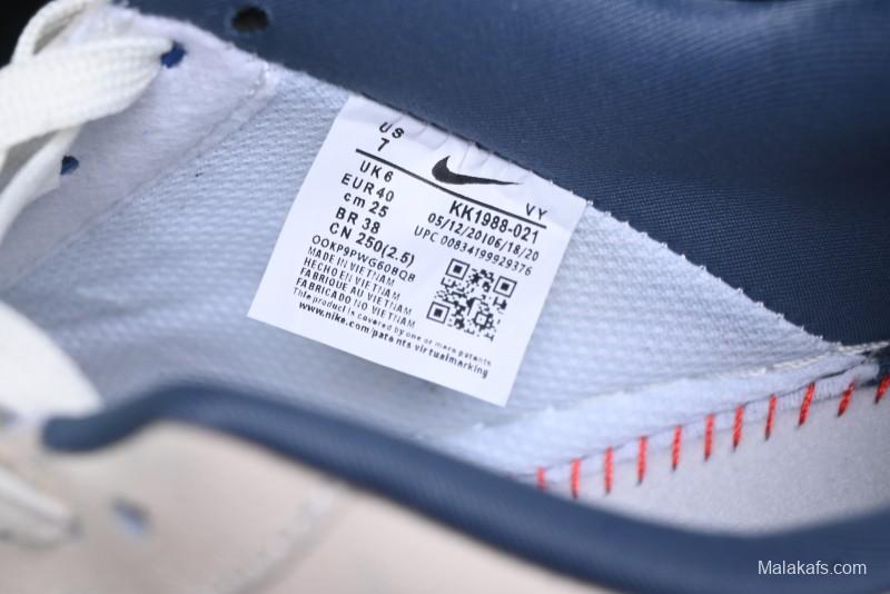 Nike Air Force 1 '07 Low The North Face Collaboration - Blue Floral Swoosh Casual Sneakers - KK1988-021