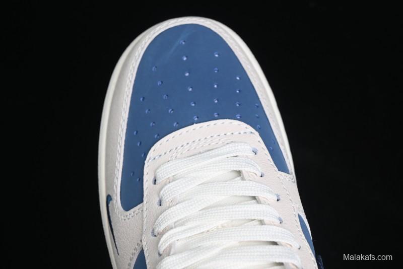 Nike Air Force 1 '07 Low The North Face Collaboration - Blue Floral Swoosh Casual Sneakers - KK1988-021