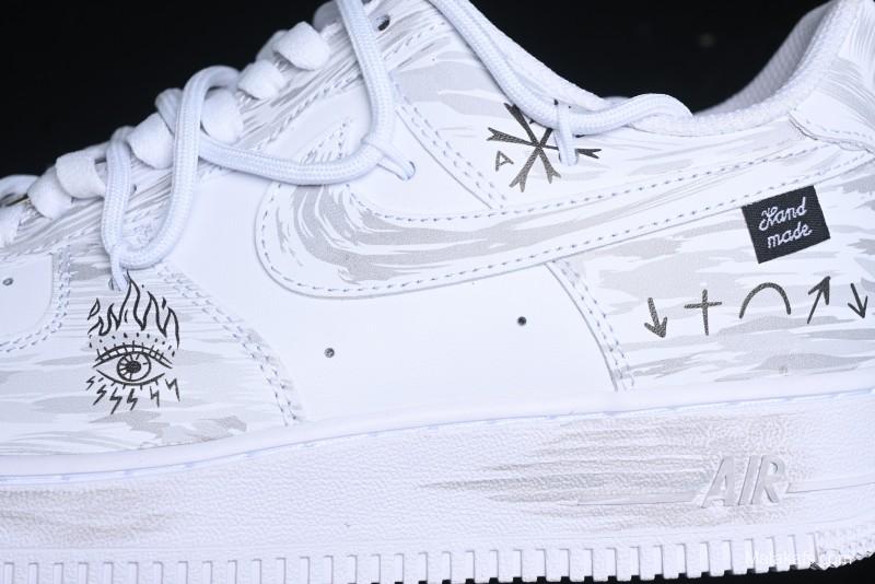 Nike Air Force 1 '07 Low Lace-Up Casual Sneakers with Full-Length Air Cushion - ZH0316-049