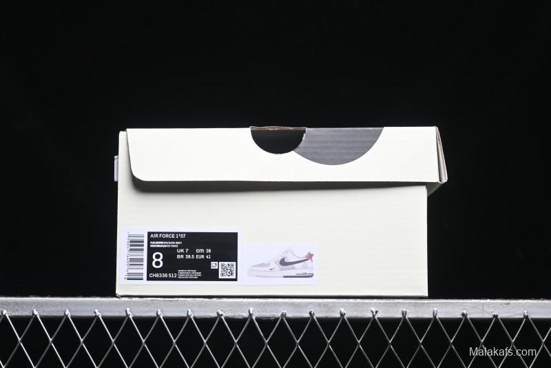 Nike Air Force 1 '07 Low Moncler Collaboration - Light Blue & Pigment Dyed Two-Tone Low-Top Casual Sneakers - CH6336-512