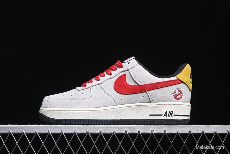 Nike Air Force 1 '07 Low Halloween Collaboration - Red Grey Pig Version Low Top Casual Sneakers - KK1988-020