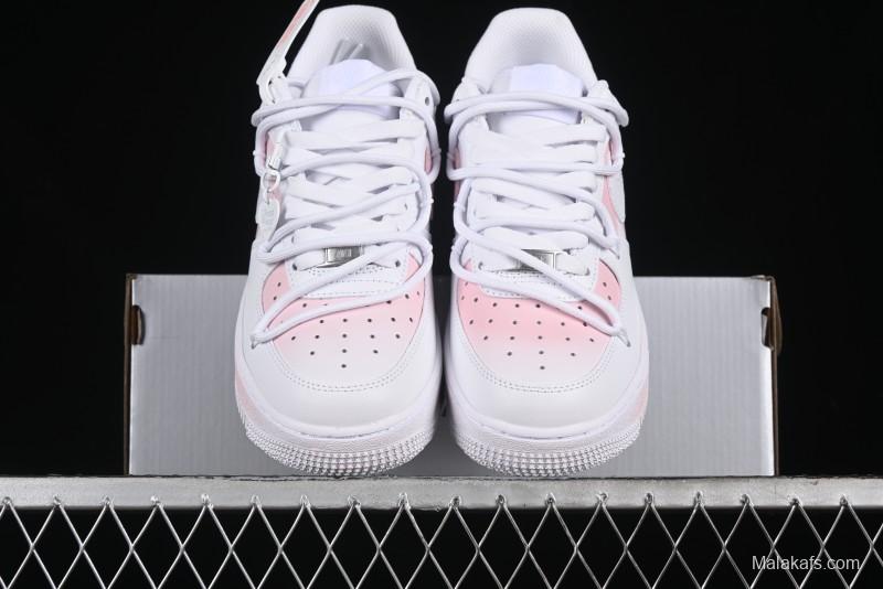 Nike Air Force 1 '07 Low Custom Spray Cherry Blossom Story Low-Top Casual Sneakers - ZH0316-052