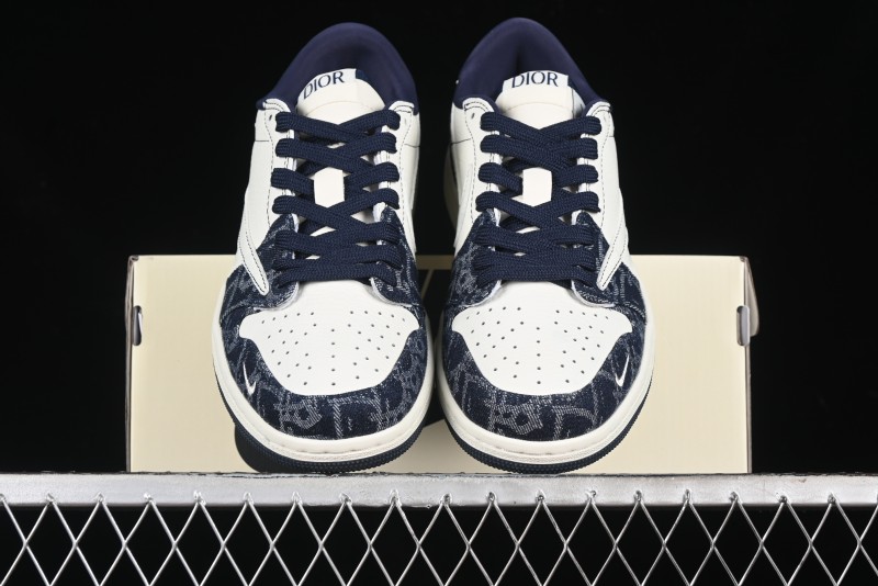 Nike Travis Scott x Fragment Design x Air Jordan 1 Low OG SP AJ1 Retro Sneakers - CH6336-017