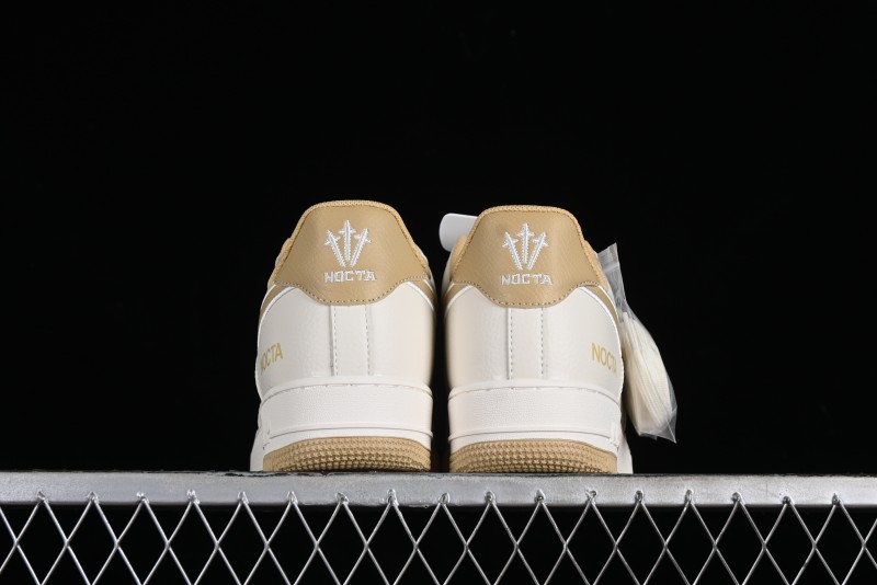 Nike Nocta x Nike Air Force 1 '07 Low Casual Sneakers with Reflective Details and Full-Length Air Cushion - NO0224-028