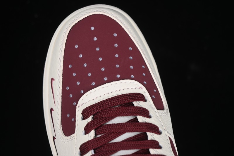 Nike Air Force 1 '07 Low The North Face Collaboration Burgundy Swoosh Casual Sneakers - KK1988-042